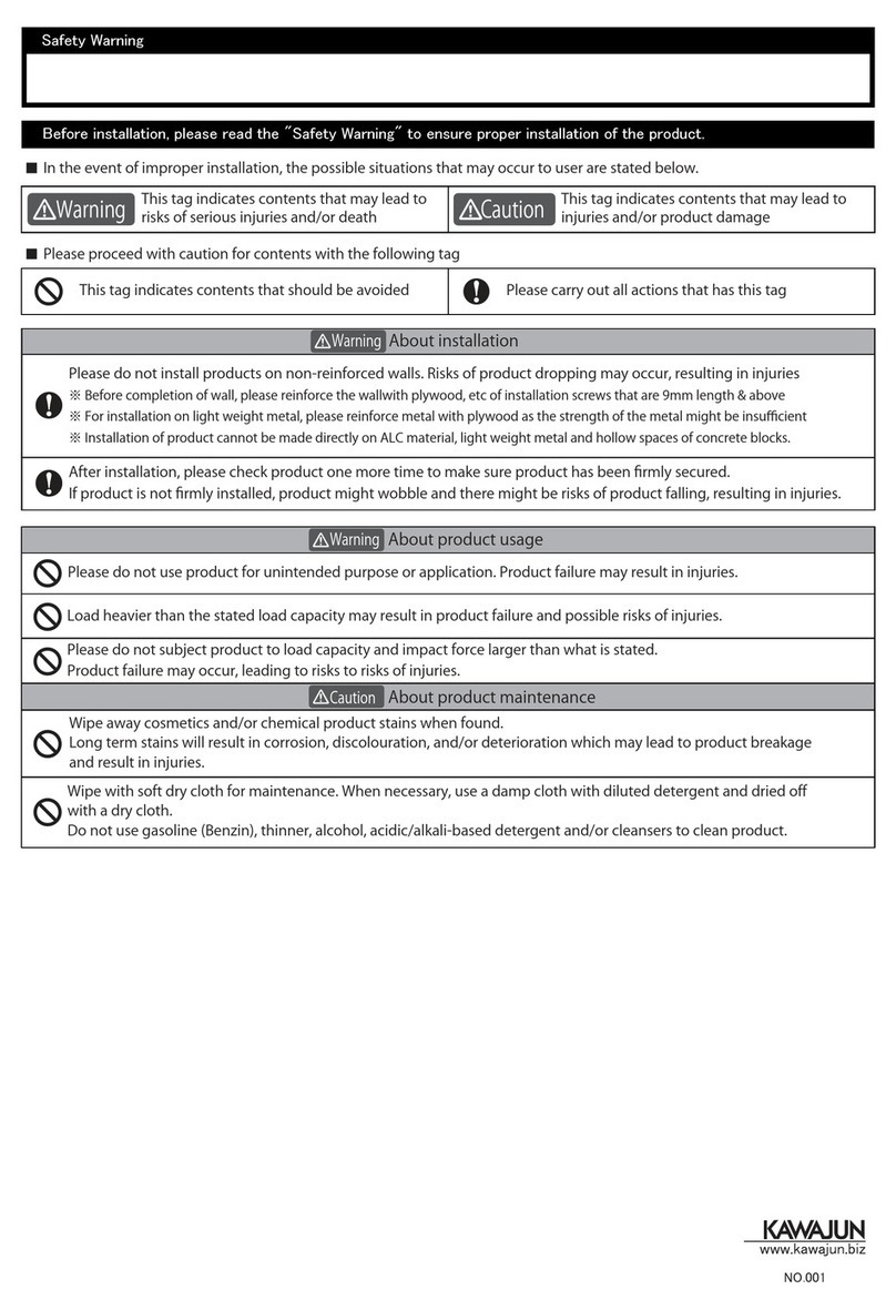 KAWAJUN SE-013 instruction sheet