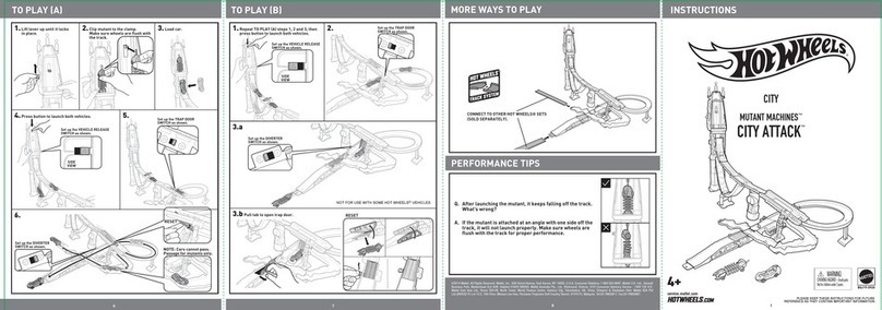 Mattel HotWheels MUTANT MACHINES CITY ATTACK CITY instructions