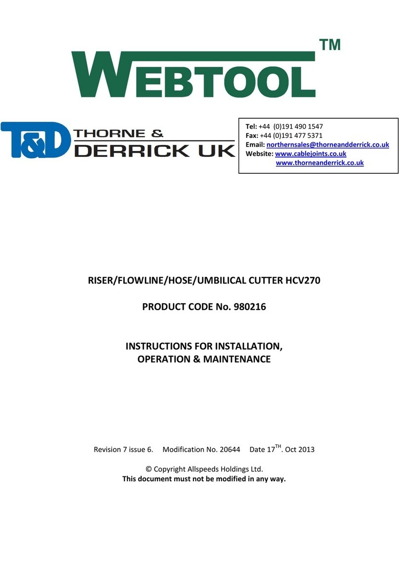 Webtool HCV270 User manual