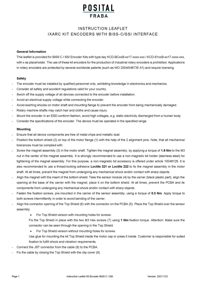 Posital Fraba IXARC Instruction leaflet