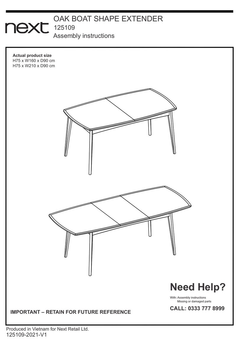 Next 125109 User manual Next 125109 User manual