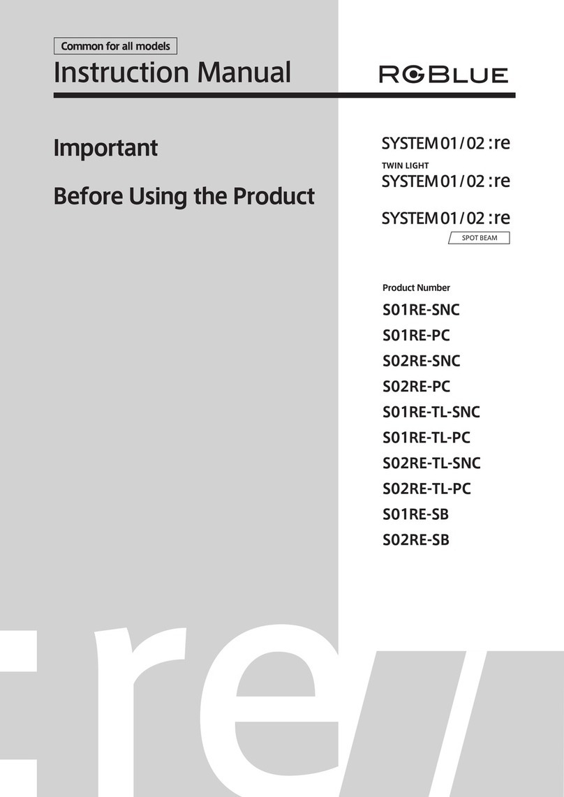 RGBlue System 01/02:re instruction manual