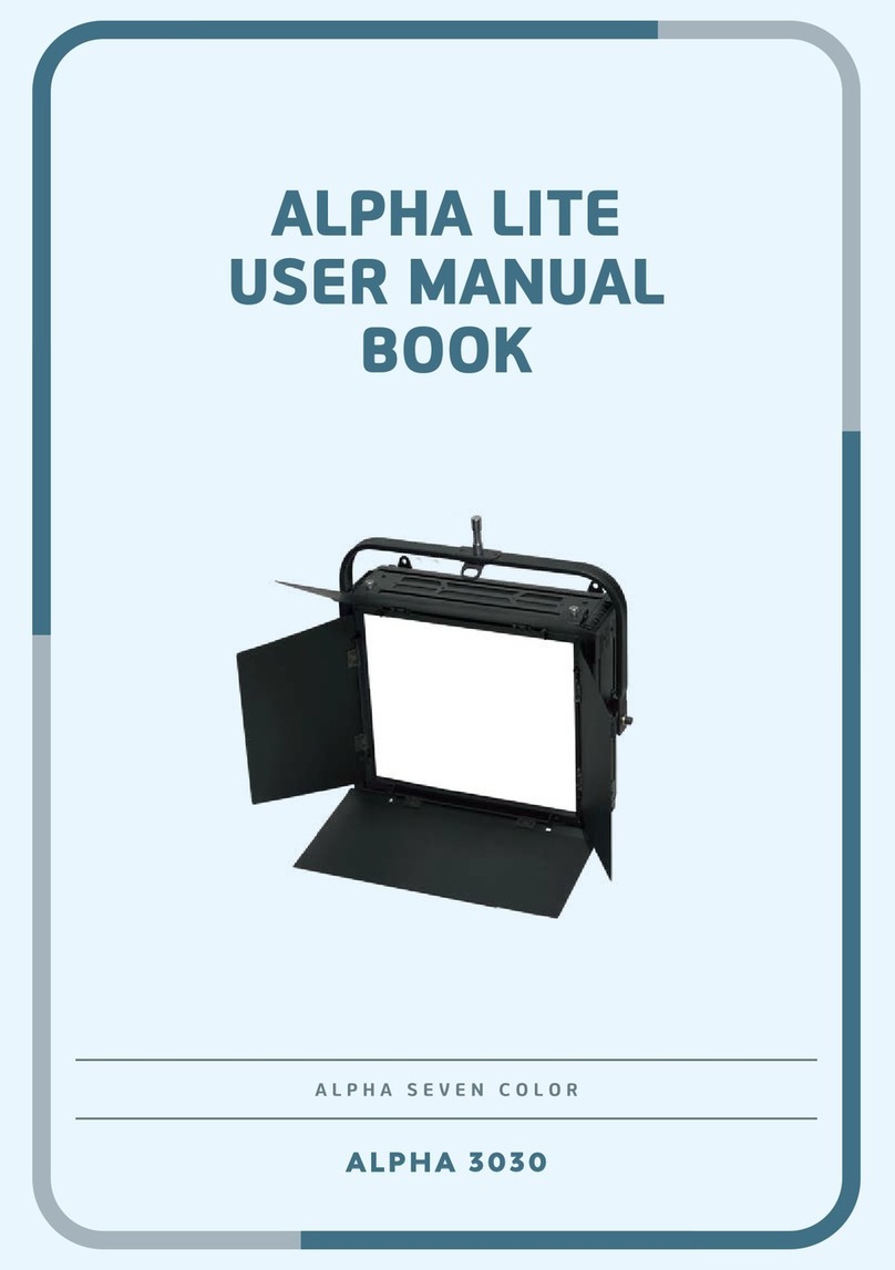 ALPHA LITE ALPHA SEVEN COLOR ALPHA 3030 Owner's manual