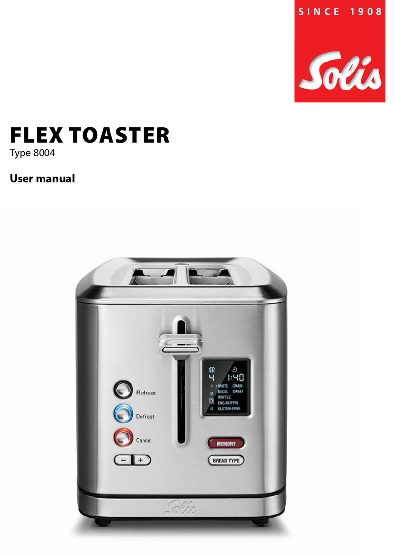 SOLIS FLEX TOASTER 8004 user manual