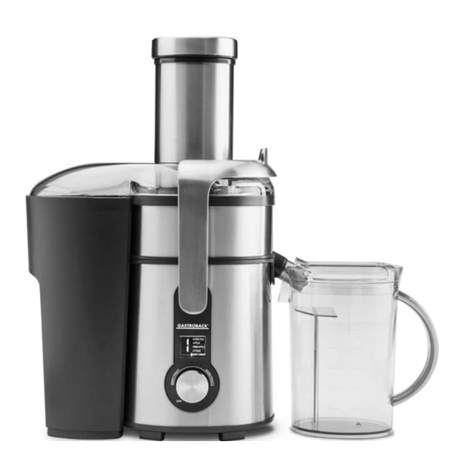 Gastroback DESIGN JUICER BASIC User manual