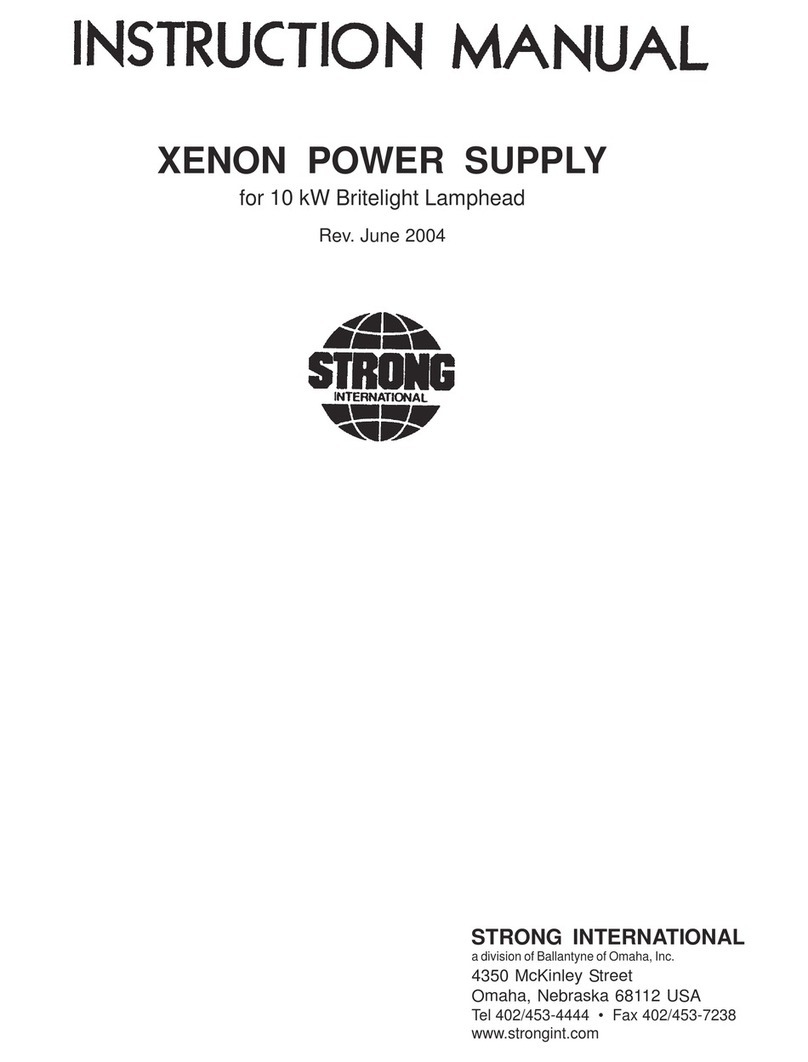 Strong International XENON instruction manual