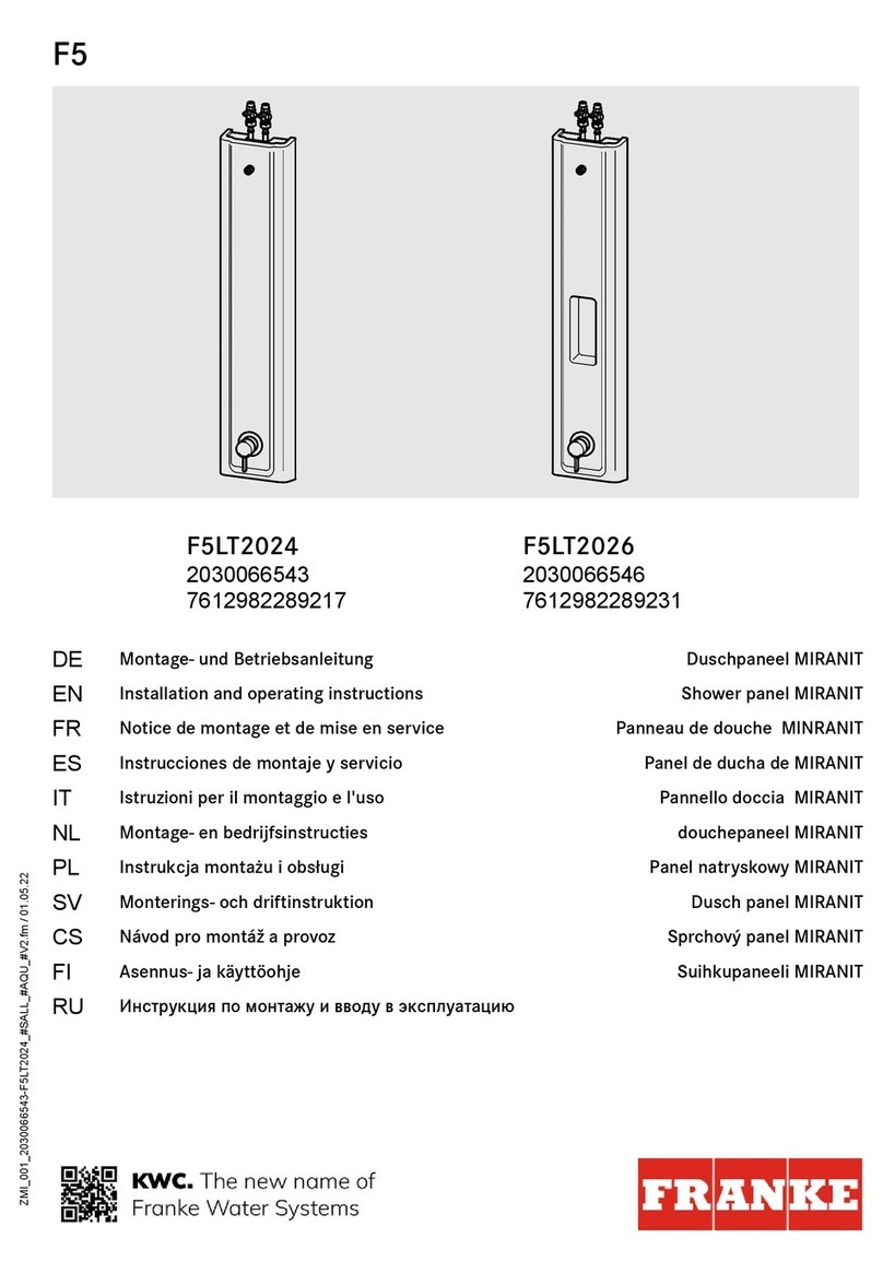 Franke F5LT2024 2030066543 User manual
