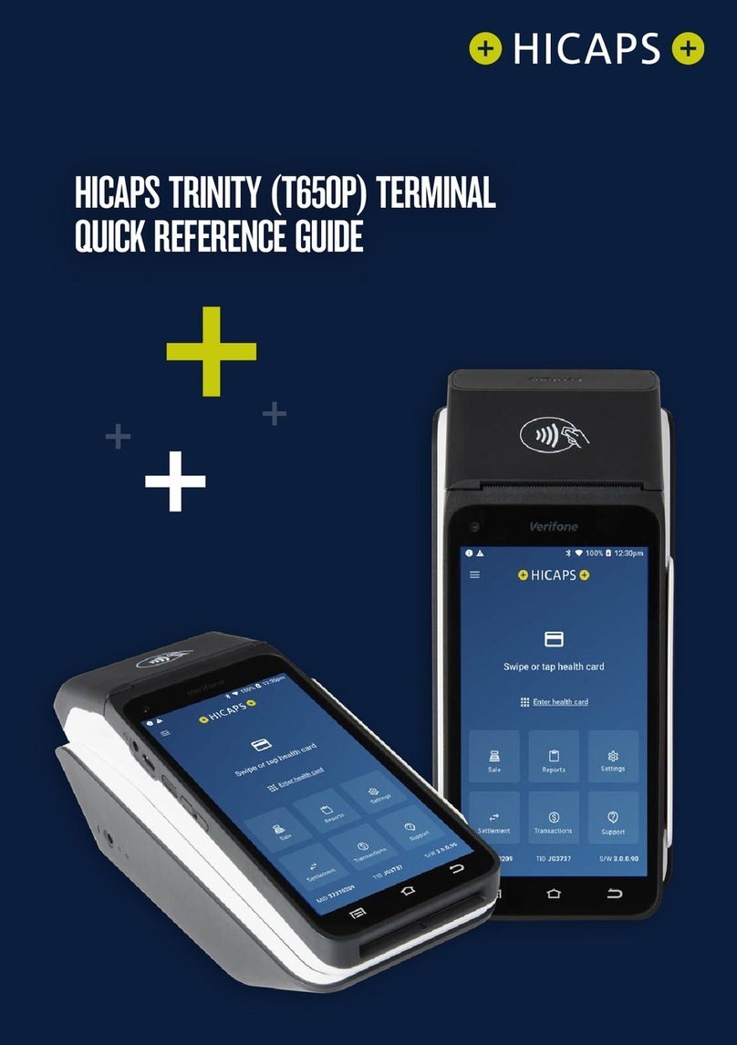 HICAPS T650P Quick reference guide