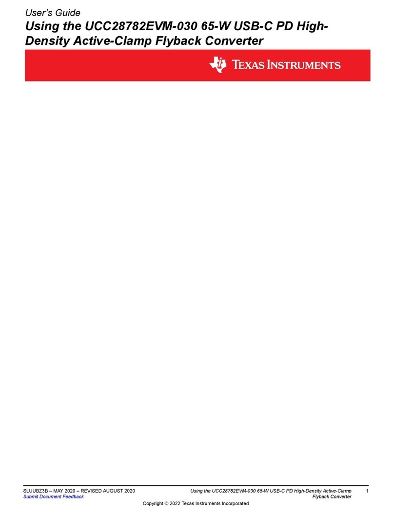 Texas Instruments UCC28782EVM-030 User manual