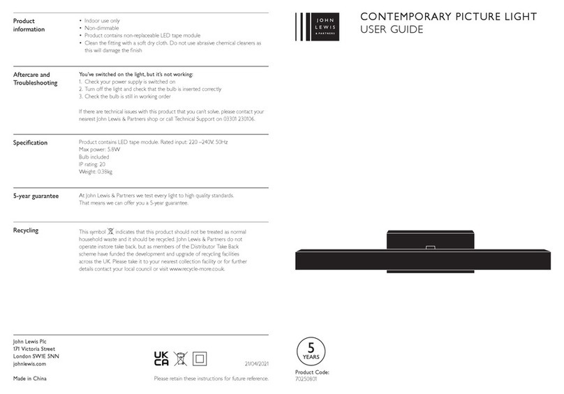 John Lewis 70250801 user guide
