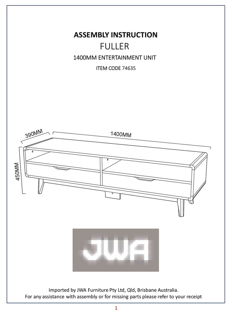 JWA FULLER 74635 Assembly instruction