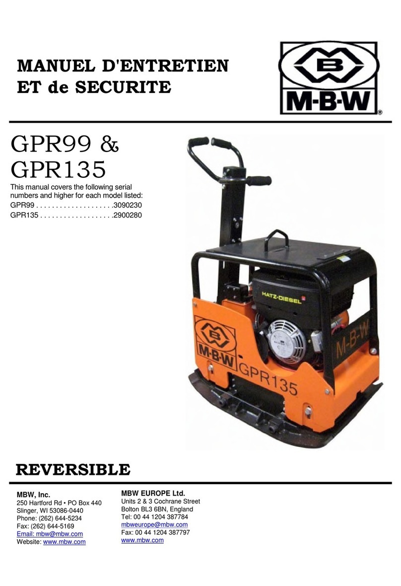 MBW GPR99 manual