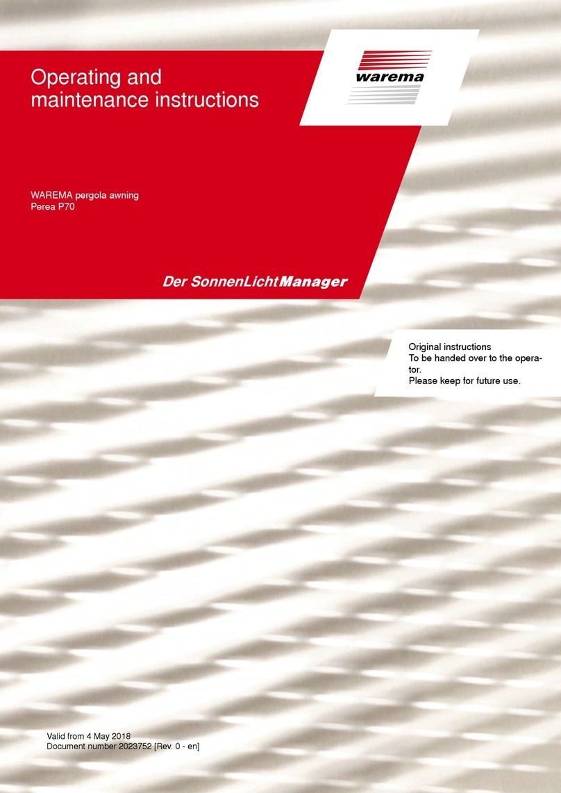 WAREMA Perea P70 User manual