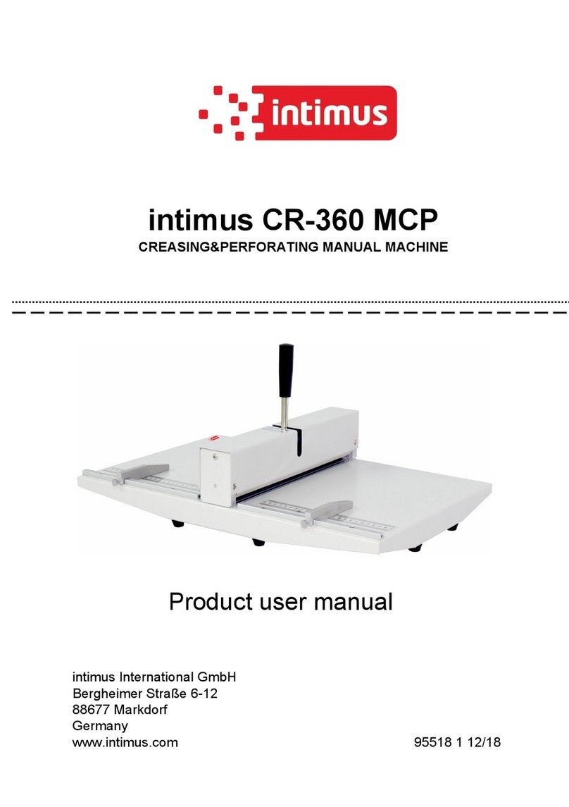 Intimus CR-360 MCP Product user manual