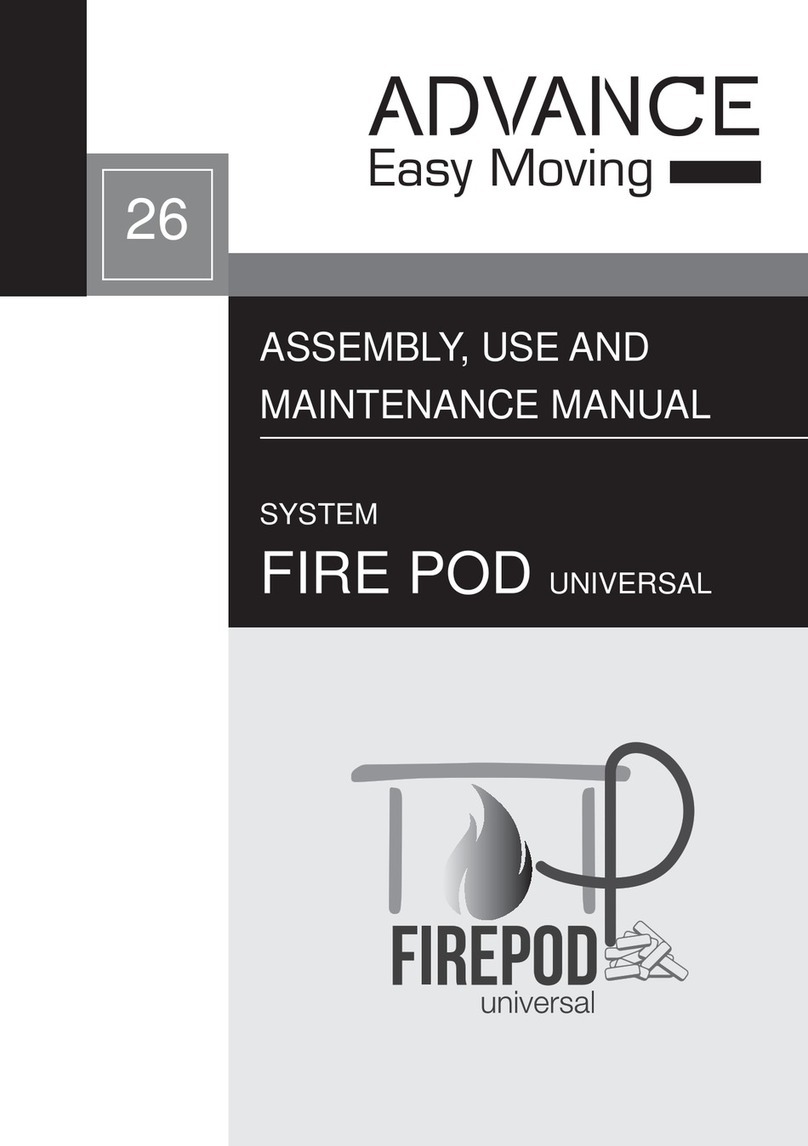 ADVANCE Easy Moving FIREPOD universal Assembly, Use and Maintenance Manual