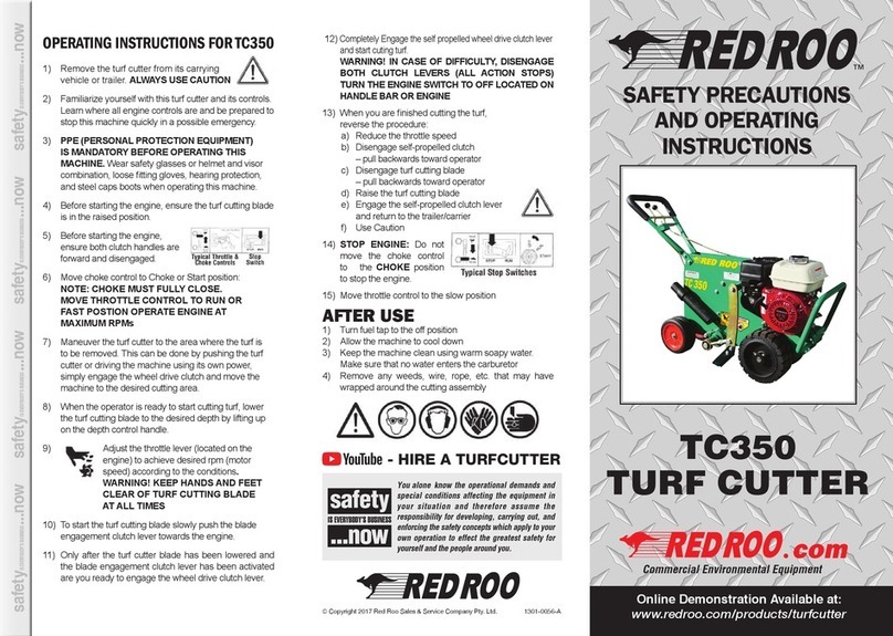 red roo TC350 operating instructions