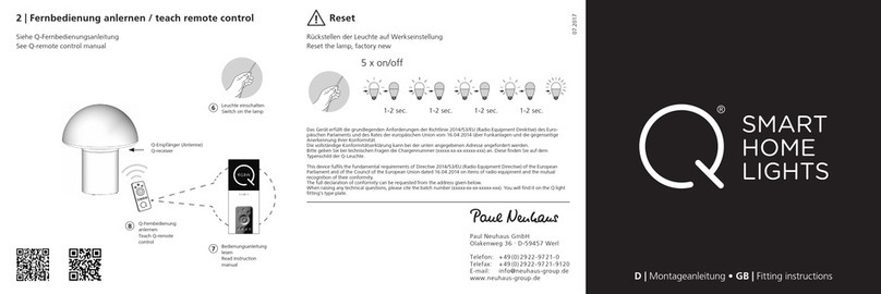 Paul Neuhaus 830550 Fitting instructions Paul Neuhaus 830550 Fitting instructions