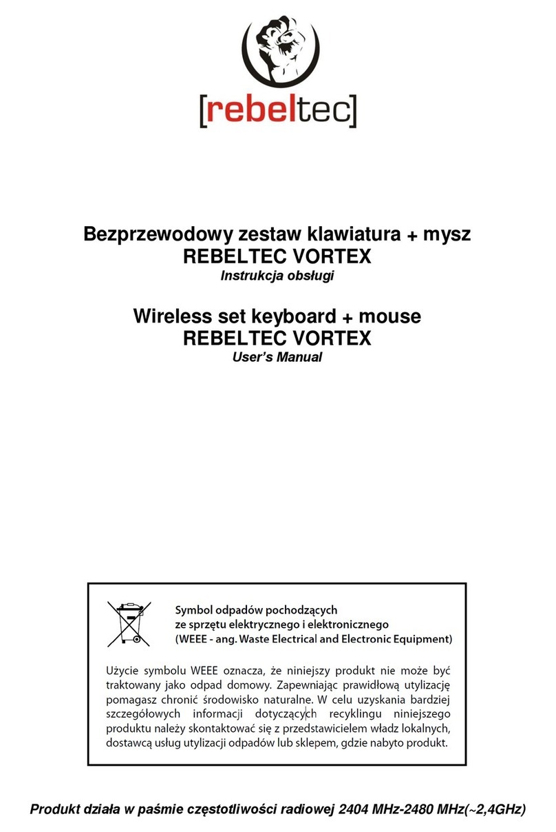 REBELTEC REBELTEC VORTEX user manual