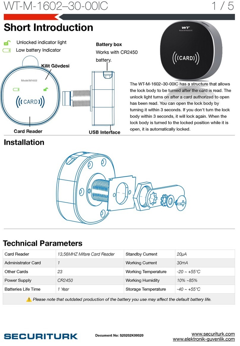 Securiturk WT-M-1602-30-00IC quick start guide