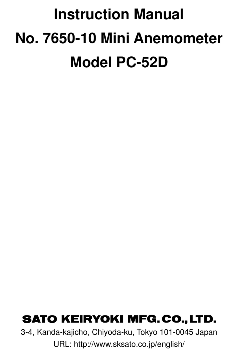 SATO KEIRYOKI PC-52D instruction manual