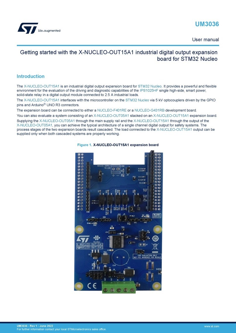 ST X-NUCLEO-OUT15A1 User manual