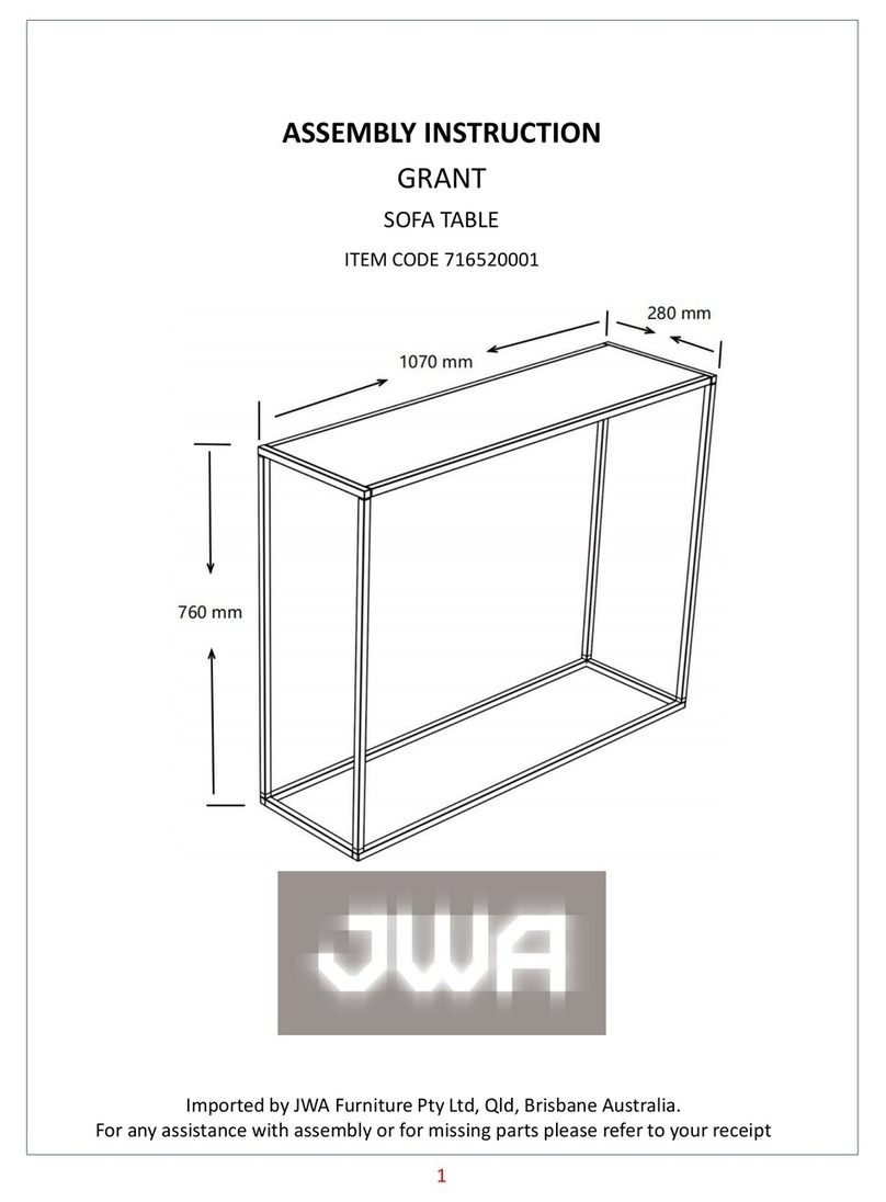 JWA GRANT 716520001 User manual