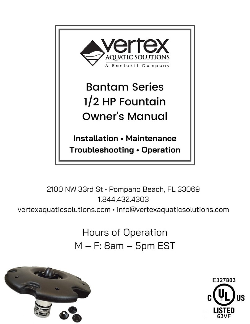 Vertex Bantam Series owner's manual