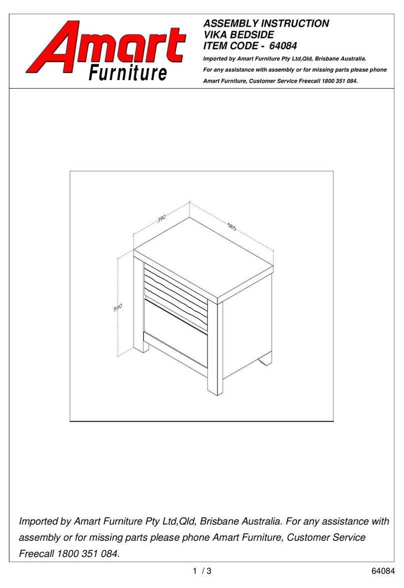 Amart Furniture VIKA 64084 Assembly instruction Amart Furniture VIKA 64084 Assembly instruction