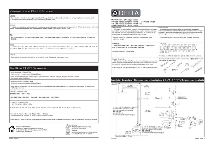 Delta SP23255-180766 User manual