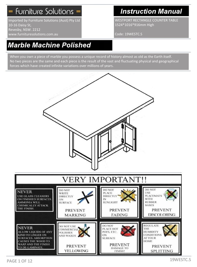 Furniture Solutions 19WESTC.S instruction manual