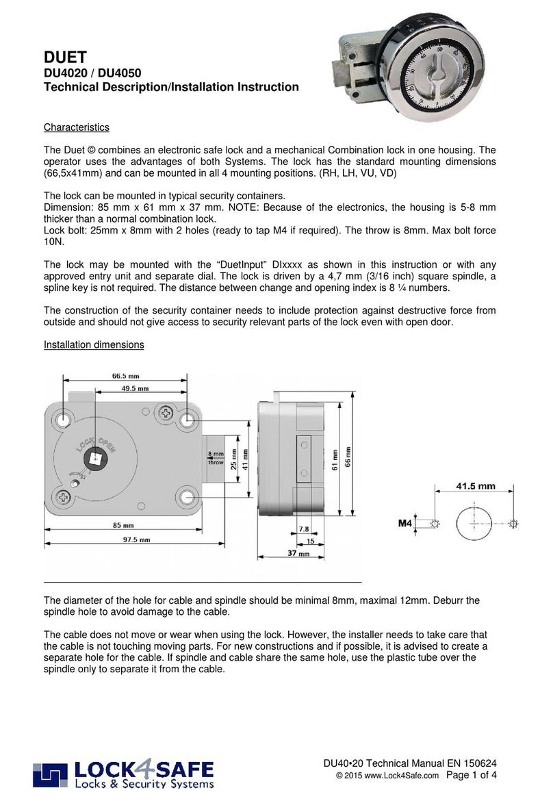 Lock4Safe DUET DU4020 manual