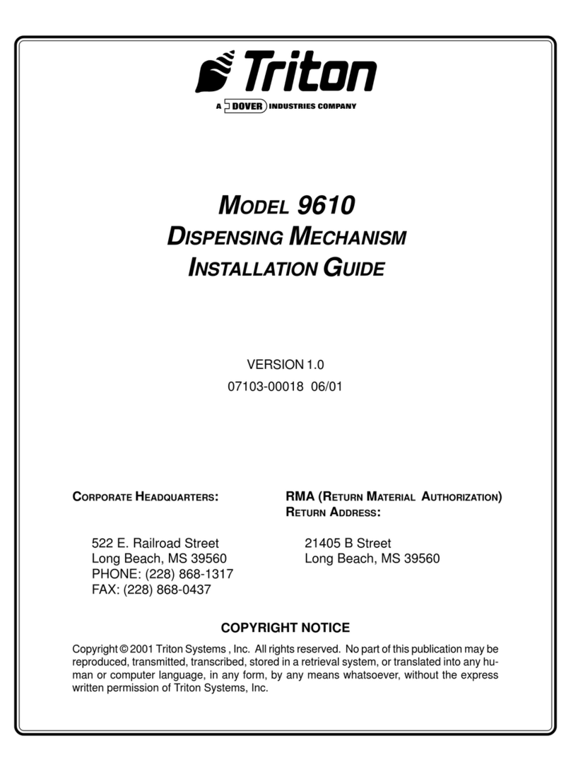 Dover Triton 9610 installation guide Dover Triton 9610 installation guide