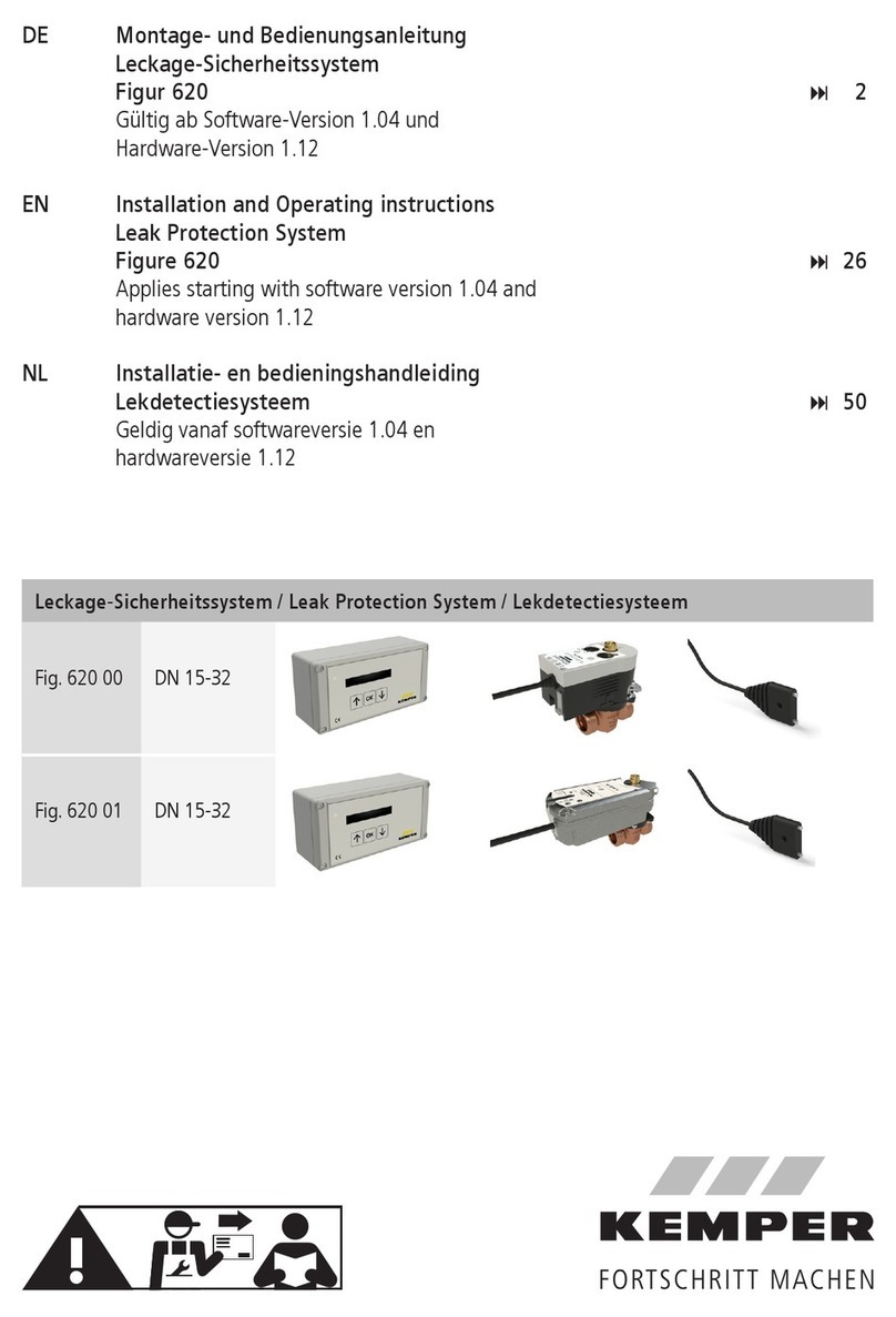 Kemper 620 00 Installation and operating instructions