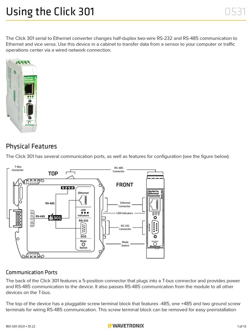 Wavetronix click 301 Guide
