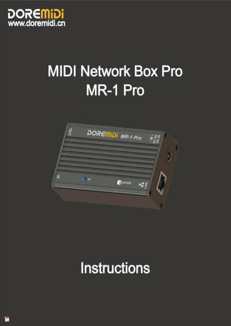 DOREMIDI MR-1 Pro instructions