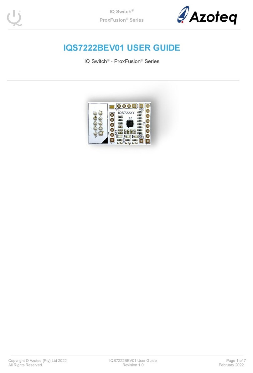 Azoteq IQ Switch ProxFusion Series User manual