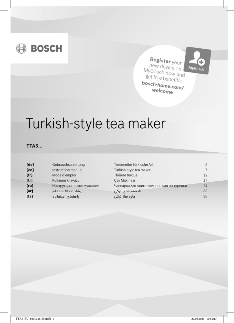 Bosch TTA5 Series User manual Bosch TTA5 Series User manual