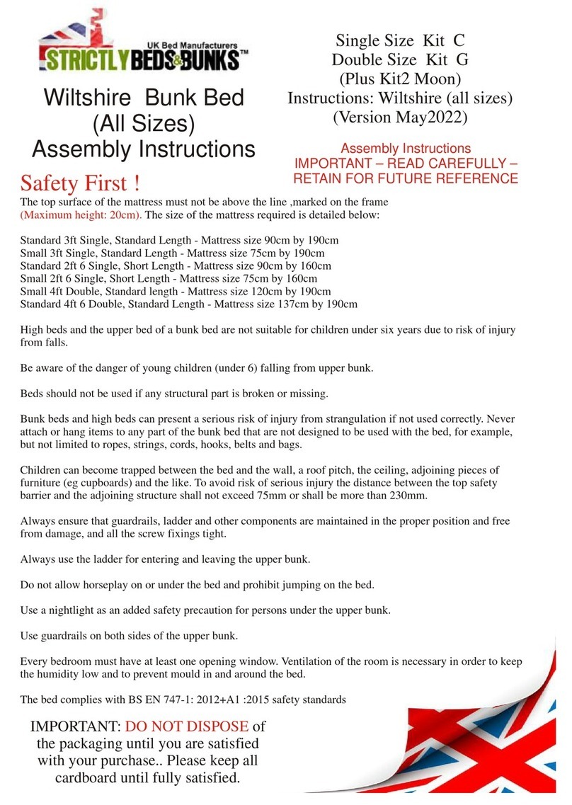 Strictly Beds & Bunks Wiltshire Bunk Bed Assembly instructions Strictly Beds & Bunks Wiltshire Bunk Bed Assembly instructions