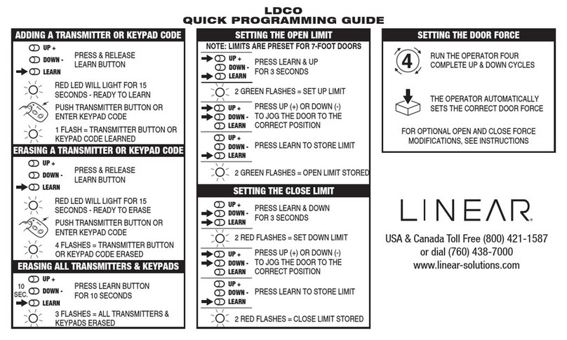 Linear LDCO Operating instructions