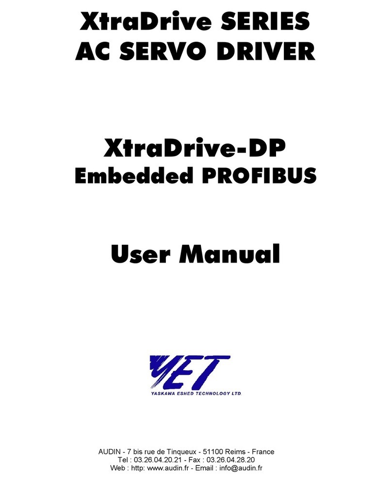 YASKAWA XtraDrive Series User manual YASKAWA XtraDrive Series User manual