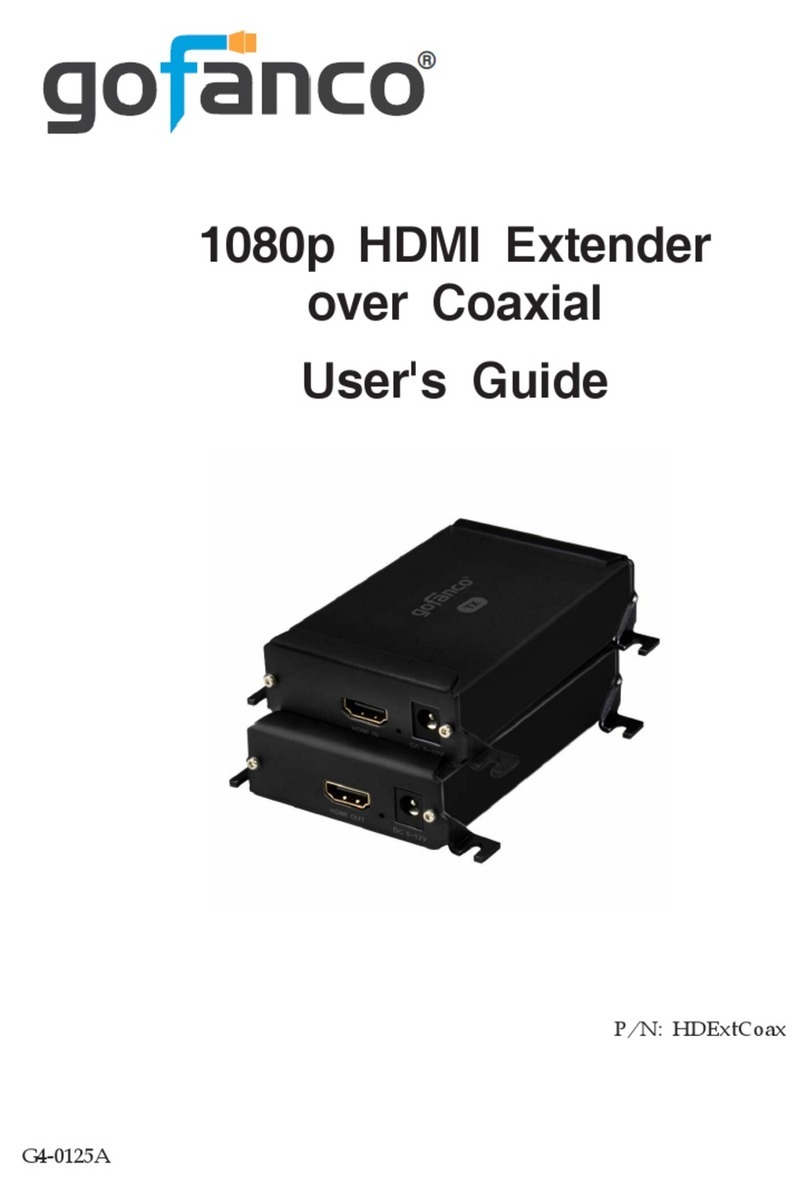 gofanco HDExtCoax User manual