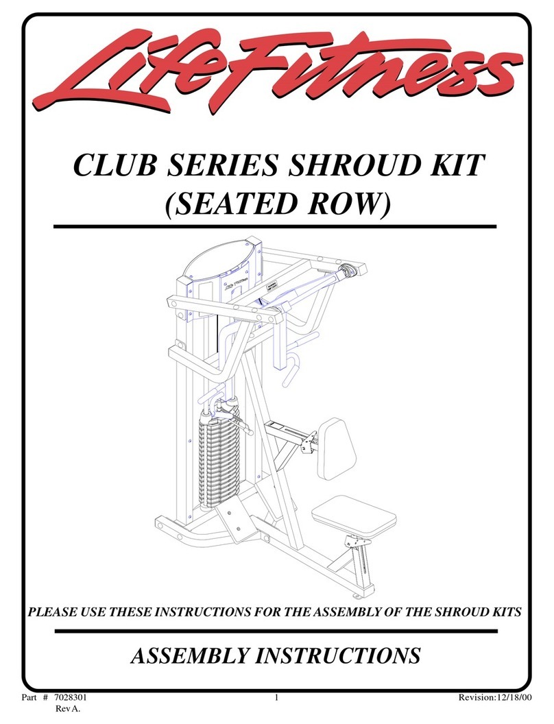 Life Fitness Club Series Assembly instructions