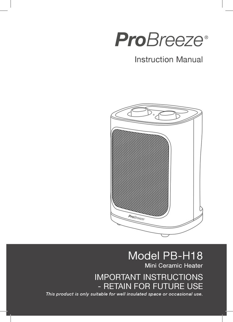 Pro Breeze PB-H18 User manual Pro Breeze PB-H18 User manual