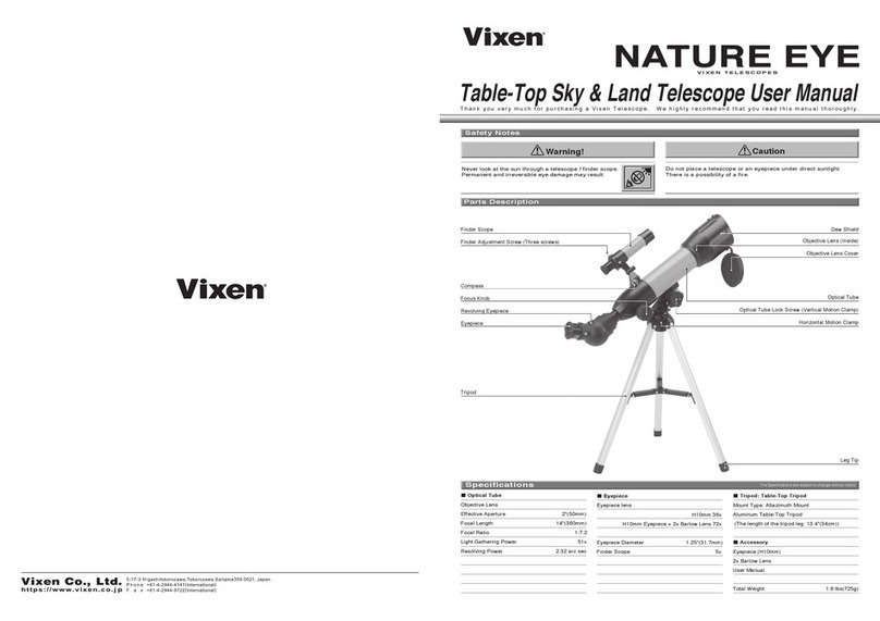 Vixen NATURE EYE User manual