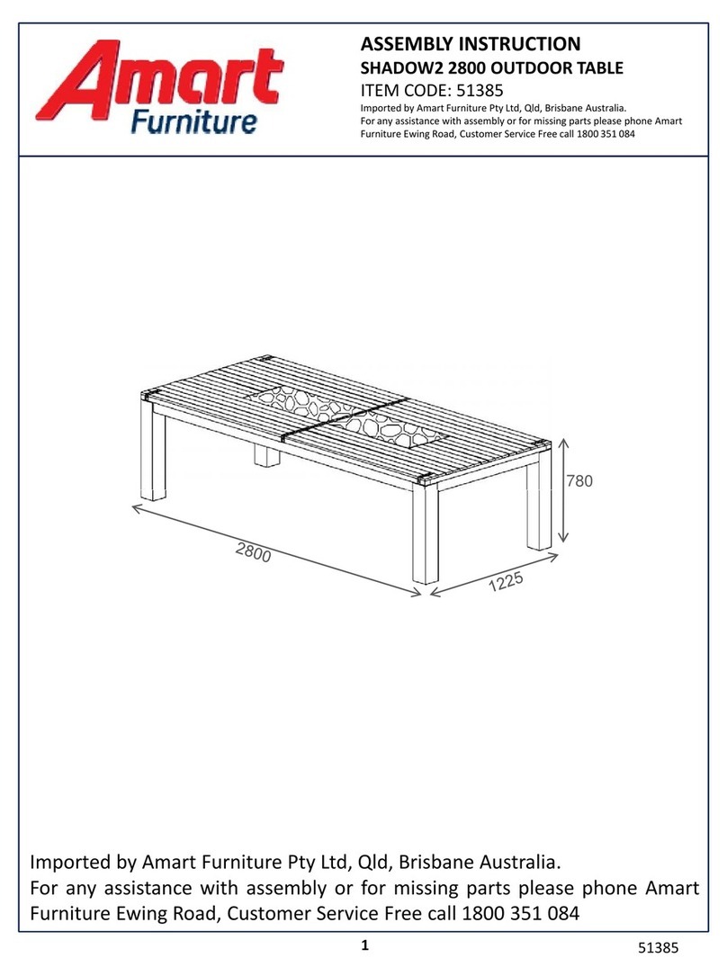 Amart Furniture 51385 Assembly instruction