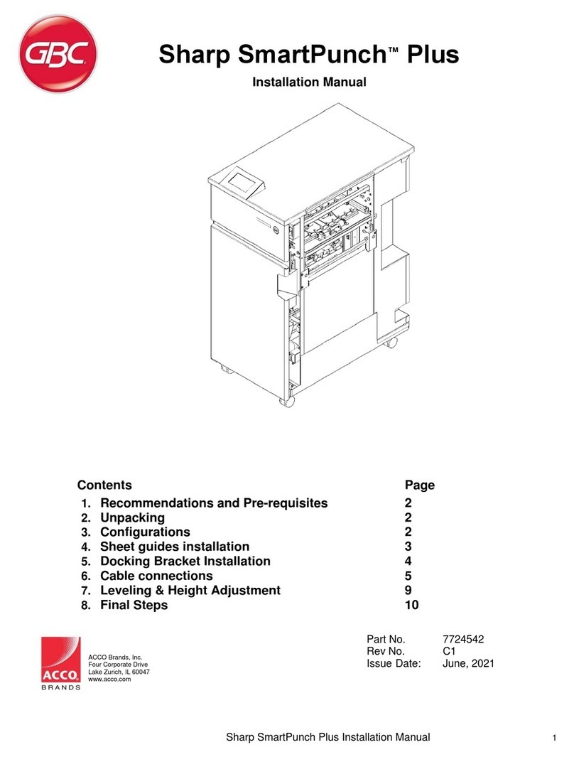 GBC SmartPunch Plus installation manual