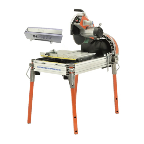 Pothier PEB1431 Operating instructions & parts list