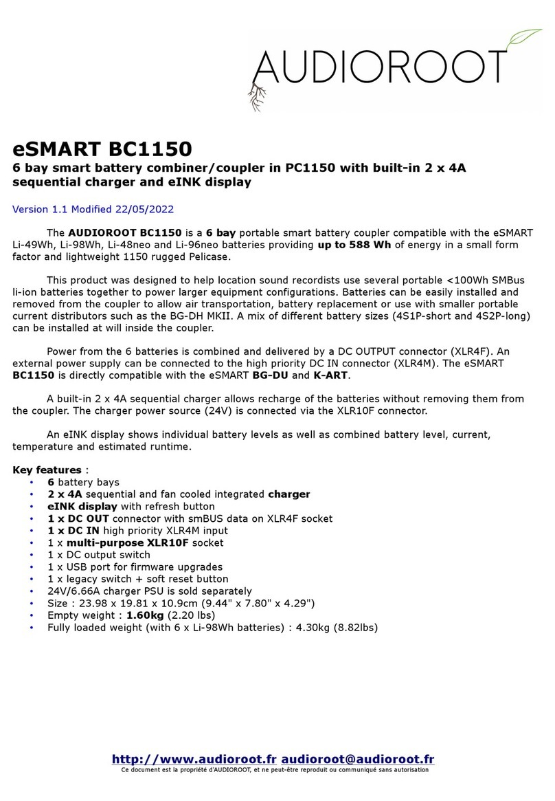 Audioroot eSMART BC1150 User manual