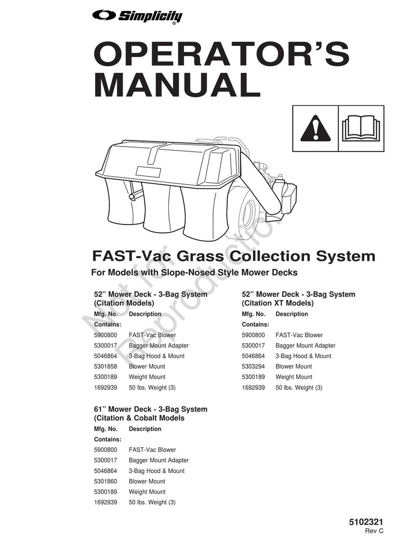 Simplicity 5900800 User manual