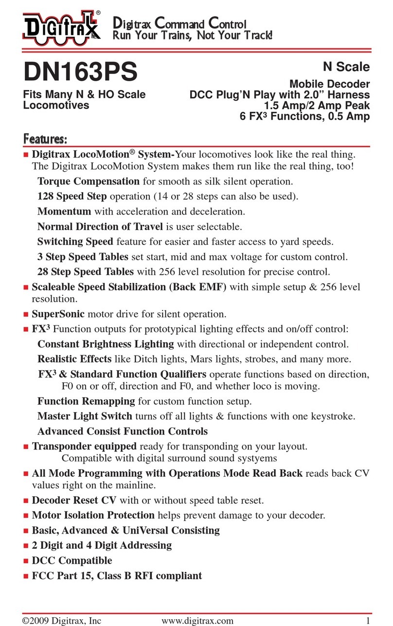 Digitrax DN163PS manual
